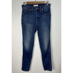 Madewell 10" High-Rise Skinny Jeans in Danny Wash Tencel Denim Edition Size 28